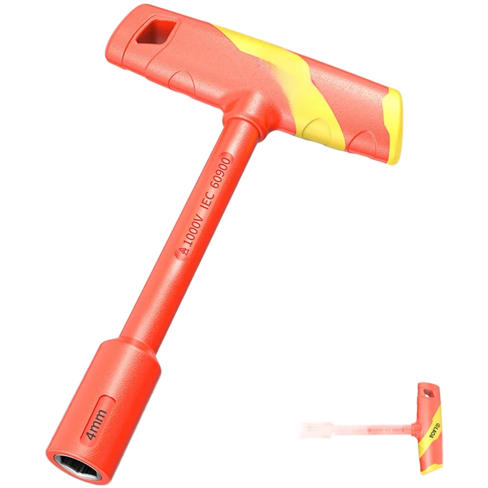 

Набор из 1 изолированного Т-образного ключа-трещотки 1000В с глубокой головкой 25 мм для обслуживания электрооборудования в сфере новой энергетики и авторемонта