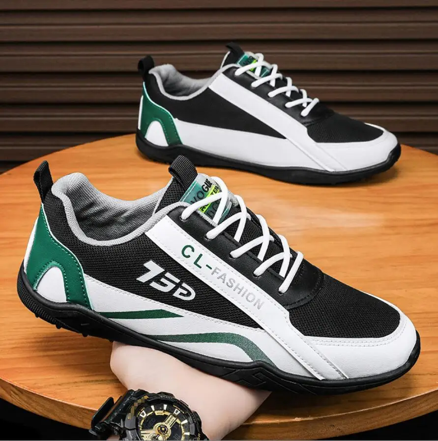 Spring Fashion Men Casual Anti-Slip Running Shoes Soft Bottom Mesh Breathable Sneakers Trendy Men Athletic Shoes Tenis Masculino