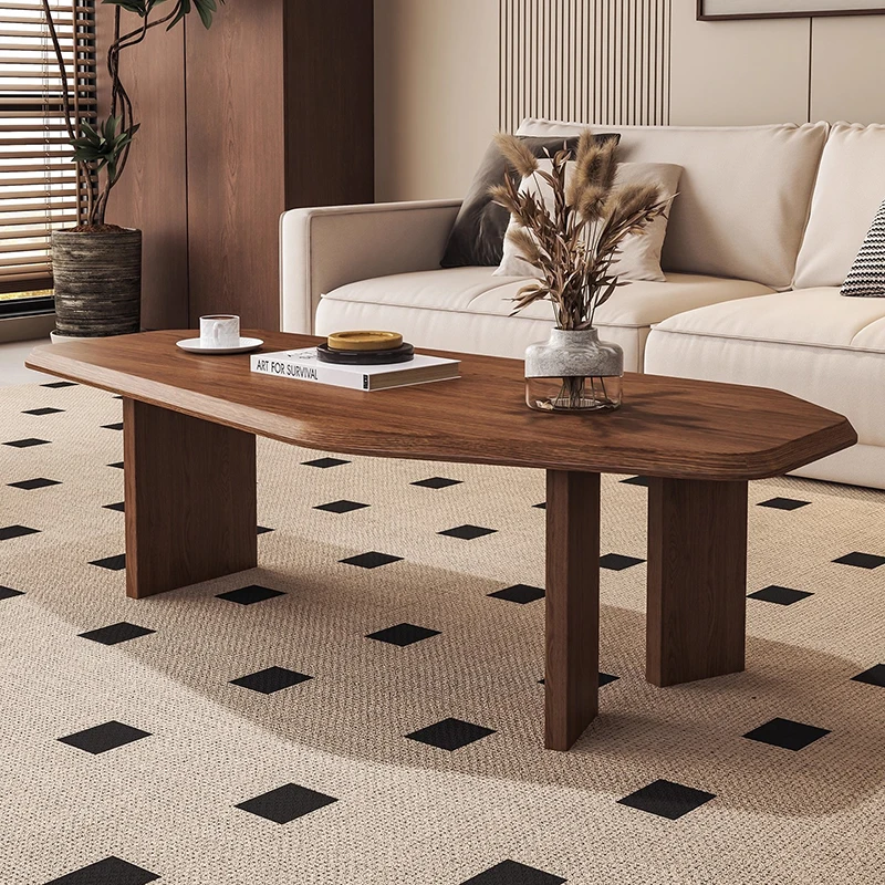 Rustic Wabi Sabi Coffee Tables High Quality Classic Elegant Living Room Coffee Tables Retro Design Table Basse Salon Furniture