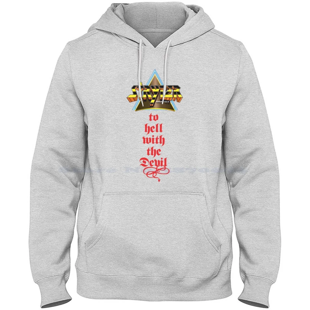 To Hell With The Devil , Stryper 100% Cotton Hoodie T Shirt To Hell With The Devil Striper Heavy Metal