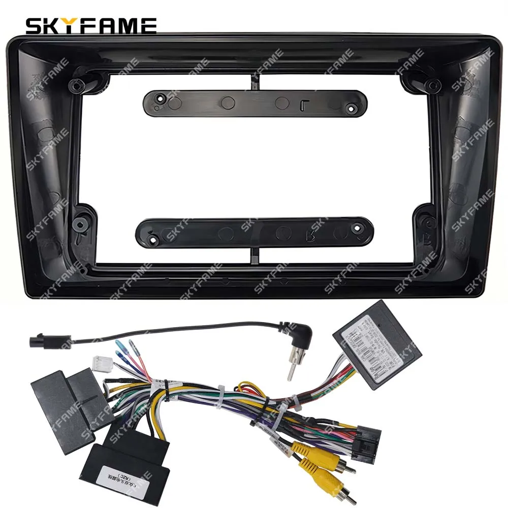 

SKYFAME автомобильная рамка Fascia адаптер Canbus Box декодер Android радио приборная панель монтажная панель комплект для Volkswagen Caravelle