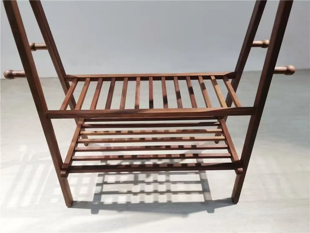 High quality black walnut coat rack