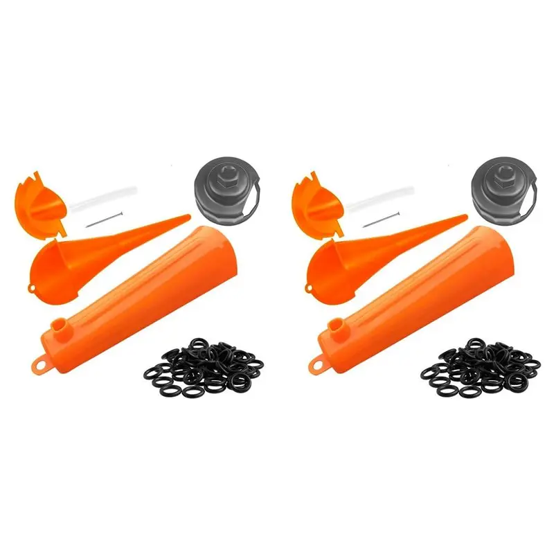 Y42A-2X Oil Change Kit For Tool, Oil Filter Wrench, Oil Funnels Set, Motorcycle Primary Case Oil Funnel, 50PCS O-Ring