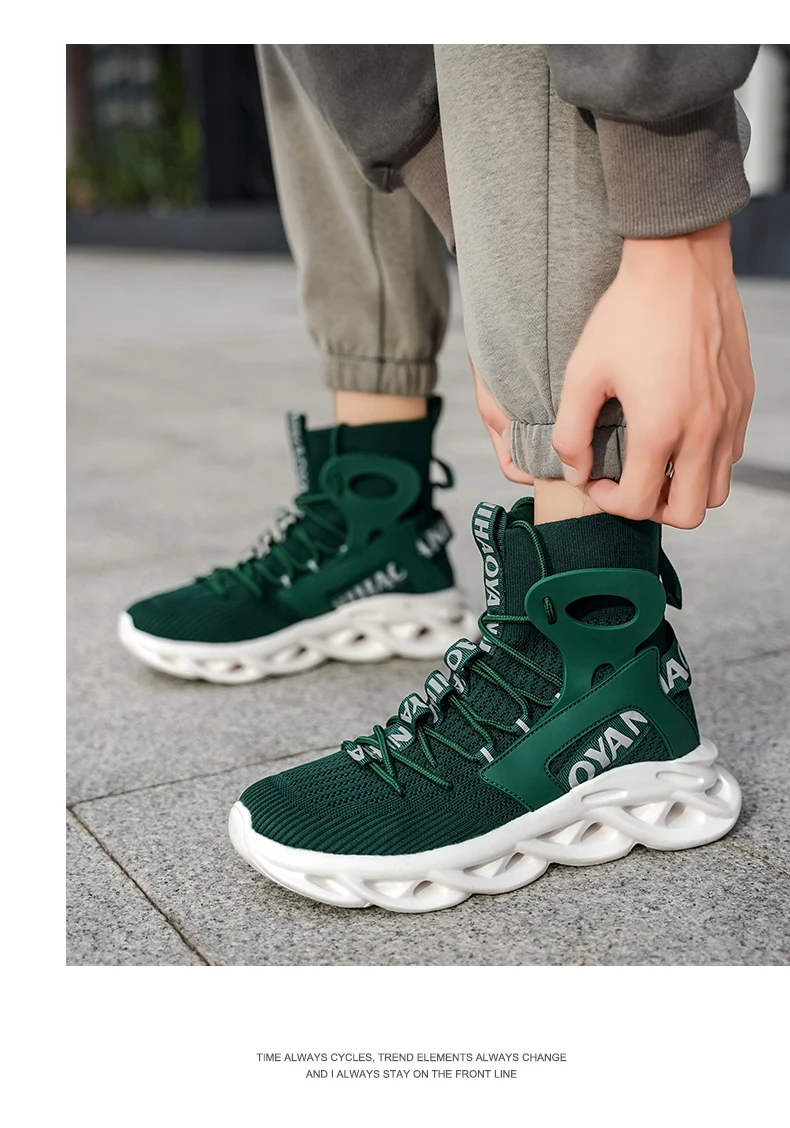 Herren-Freizeitschuhe, modische Laufschuhe, rutschfeste Offroad-Schuhe, Rennschuhe, atmungsaktive, dämpfende Sneakers, Mesh-Trainer für Paare – Detail 2