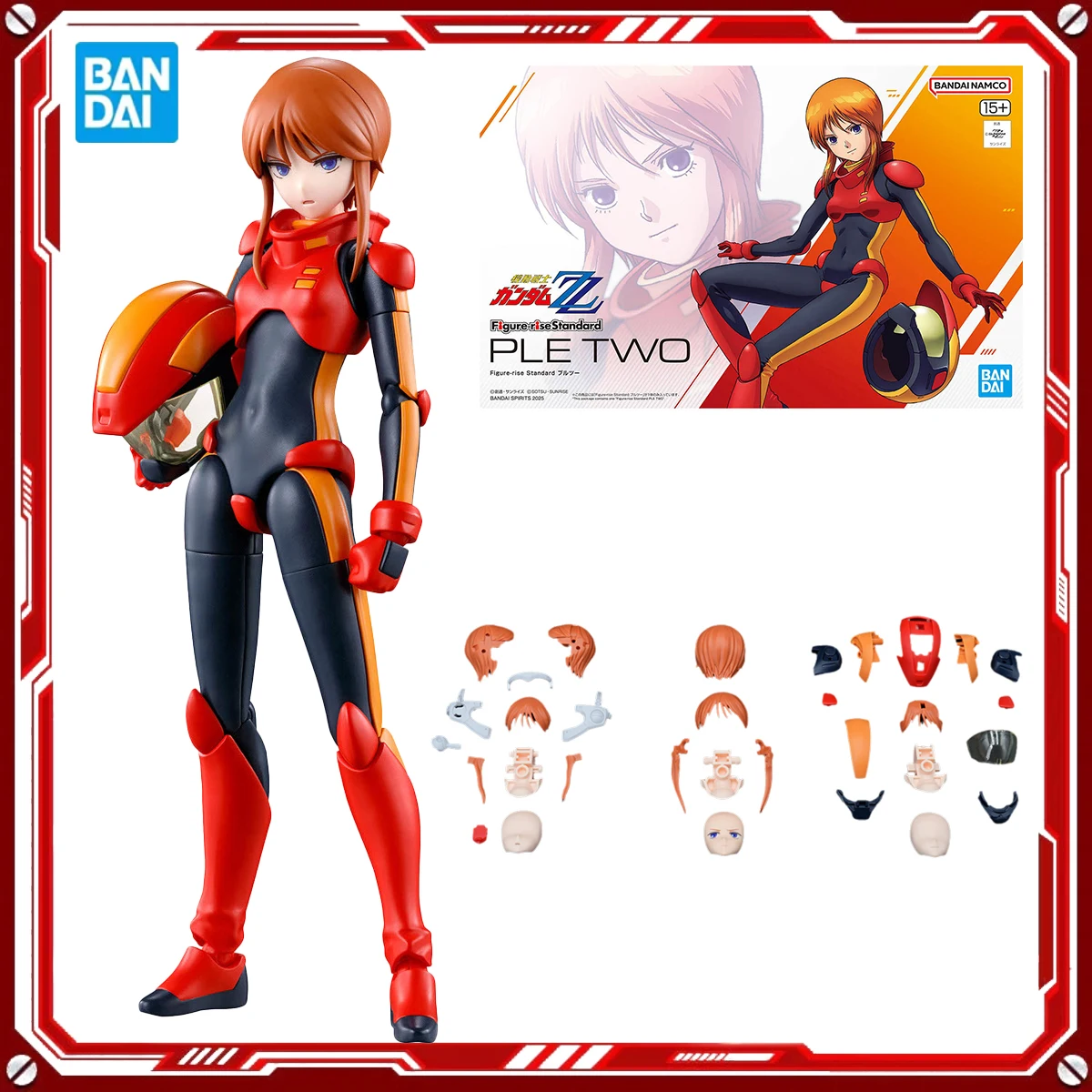 

Bandai Genuine Gundam Z Anime Model Kits Ple Two Toys Figure-rise Standard Action Figure Assembly Model Gift for Kids School