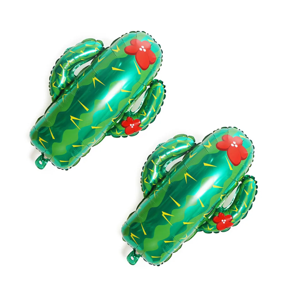 

8 Pcs Aluminum Film Balloon Foil Cactus Balloons Decor Beach Party for Decoration