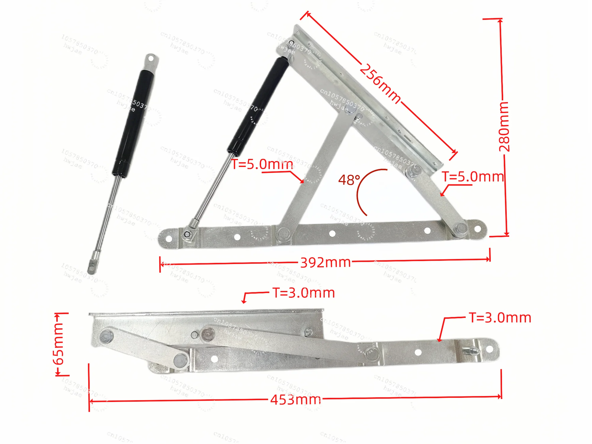 Hot Sale Functional Pneumatic Storage Hinge Sofa Accessories Functional Furniture Hardware Mechanism