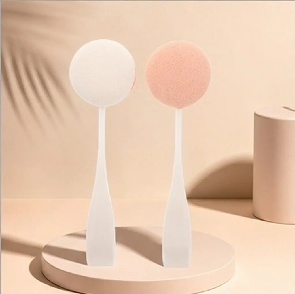 8Pcs Dual-Sided Round Makeup Sponges Patting Sponge for Toner Foundation Setting Powder Korean Facial Applicators
