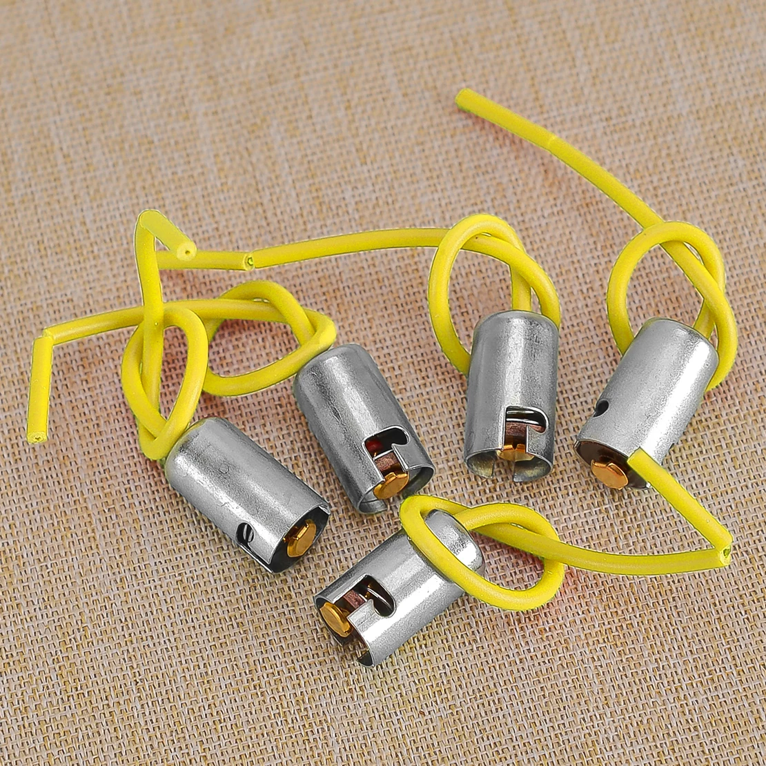 BA9S Car Truck SUV Light Bulb Sockets Holders Bases Connectors with Wire Universal