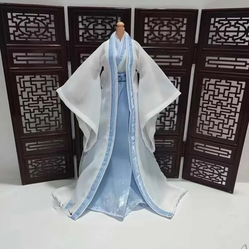 1/6 Scale Female Soldier Five Colors Cosplay Costume Hanfu Ancient Style Dress Clothes Model for 12in 30cm Action Figure Body