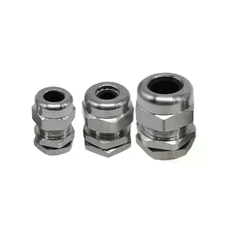 Stainless Steel Cable Glands Anti-rust Long Lasting for Outdoor Industrial Electrical Wiring Maintenance Projects