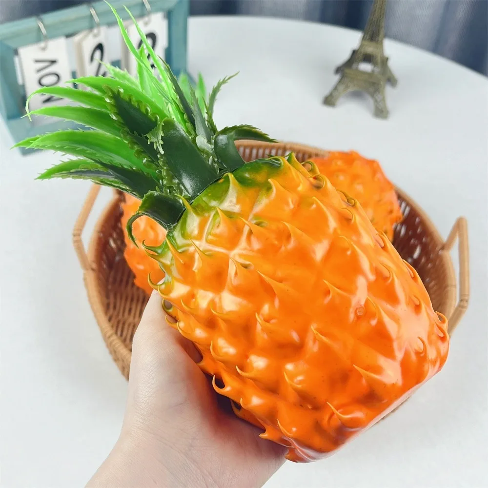 الفواكه الاستوائية الأناناس الاصطناعي رغوة واقعية وهمية الفاكهة الدعائم DIY بها بنفسك الحرفية محاكاة الأناناس نموذج طاولة المطبخ #2
