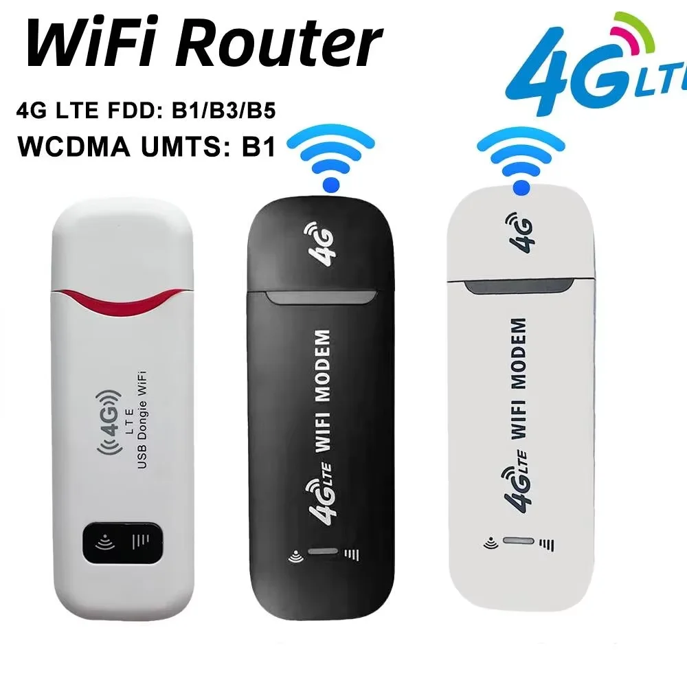 4G LTE WiFi Router Portable Wireless USB Dongle 150Mbps SIM Card Hotspot USB Modem Pocket Mobile Broadband For Home Office PC