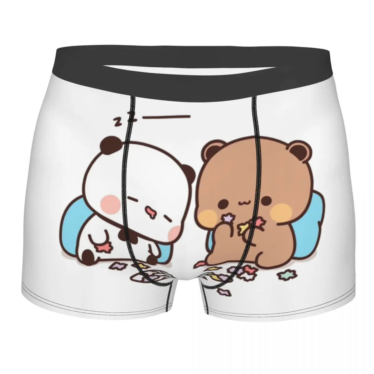 

Мужские шорты-боксеры Bubu Dudu Panda And Brownie Bear с 3D принтом, мужское дышащее нижнее белье, трусы-брифы