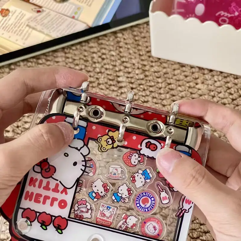 Anime Hello Kitty Shaker Small Card Album Diy 3 Inch Kpop Binder Creative Acrylic Sheets Inside Collector Card Holder Book Gifts view 6