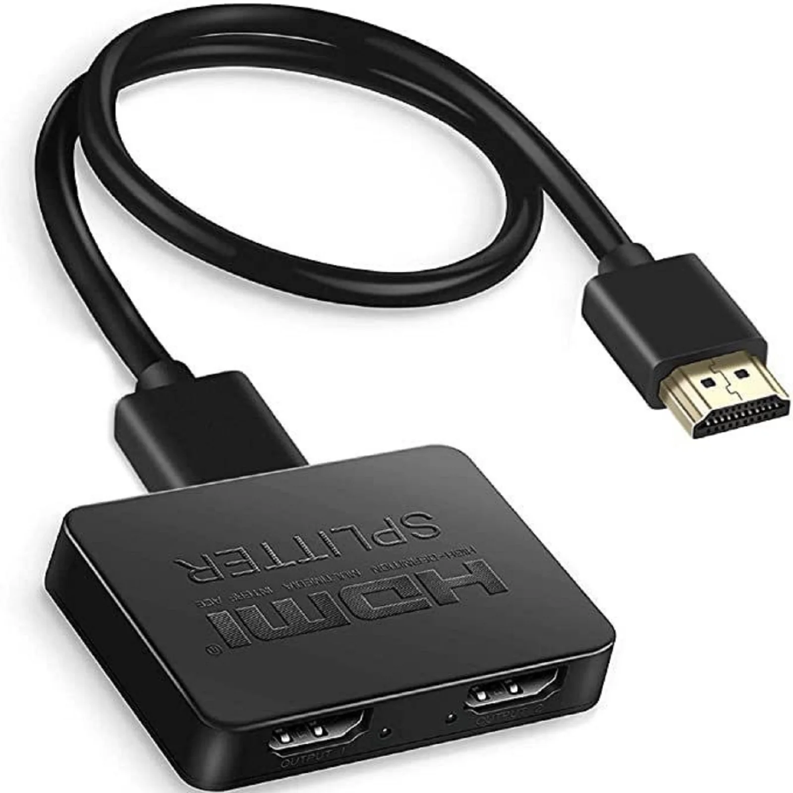 1 in 2 Out HDMI-Compatible Splitter Video Distributor Amplifier For HDTV Box PC Monitor F