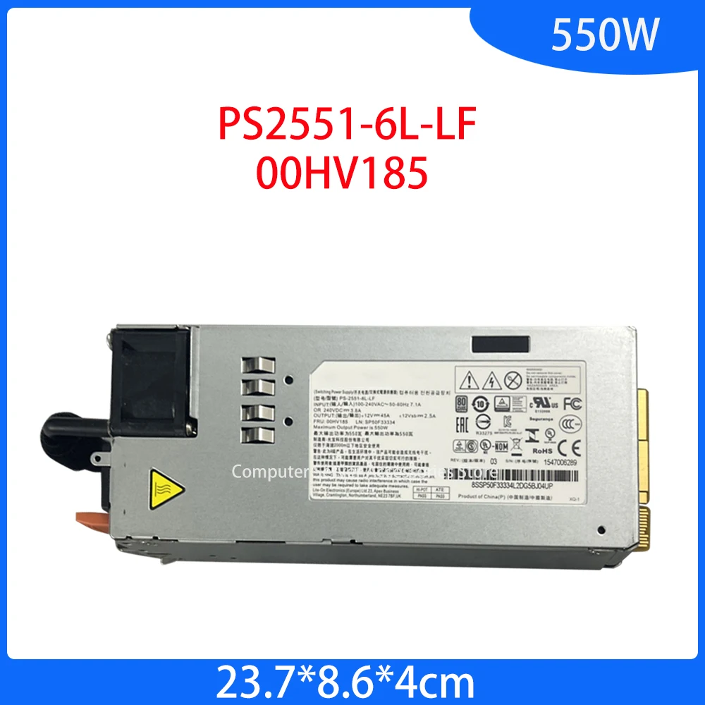 Original PS2551-6L-LF 12V 45A 550W 00HV185 for Power amplifier LED monitoring DIY Server Power Platinum Switch Power Supply