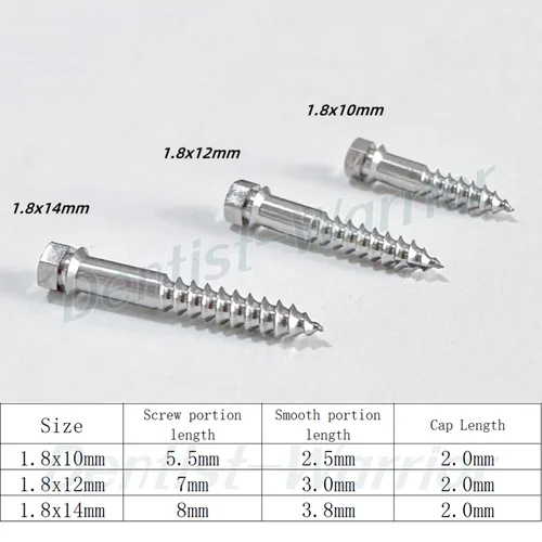 Imagen 2 del producto Tornillo de expansión de ortodoncia Dental MSE, expansor maxilar dividido palatal rápido Facial medio, 8/10/12mm