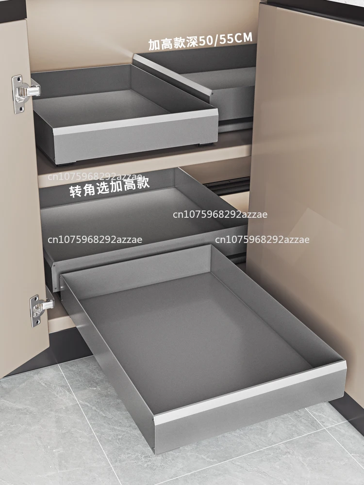 

Kitchen corner basket drawer cabinet rack corner storage rack