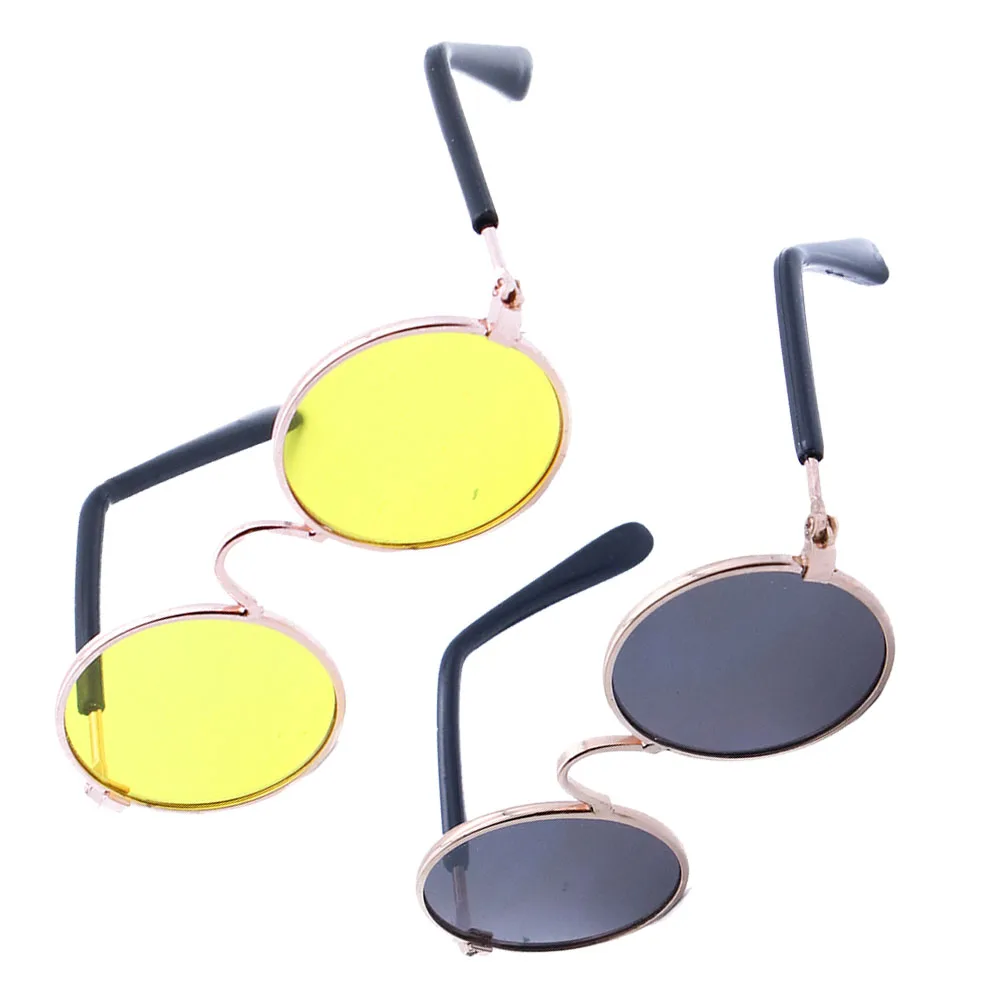 

Pet Glasses Funny Creative Lightweight Metal Plastic Sunglasses for Cat Dog Decorative Party Prop Dog Sunglasses