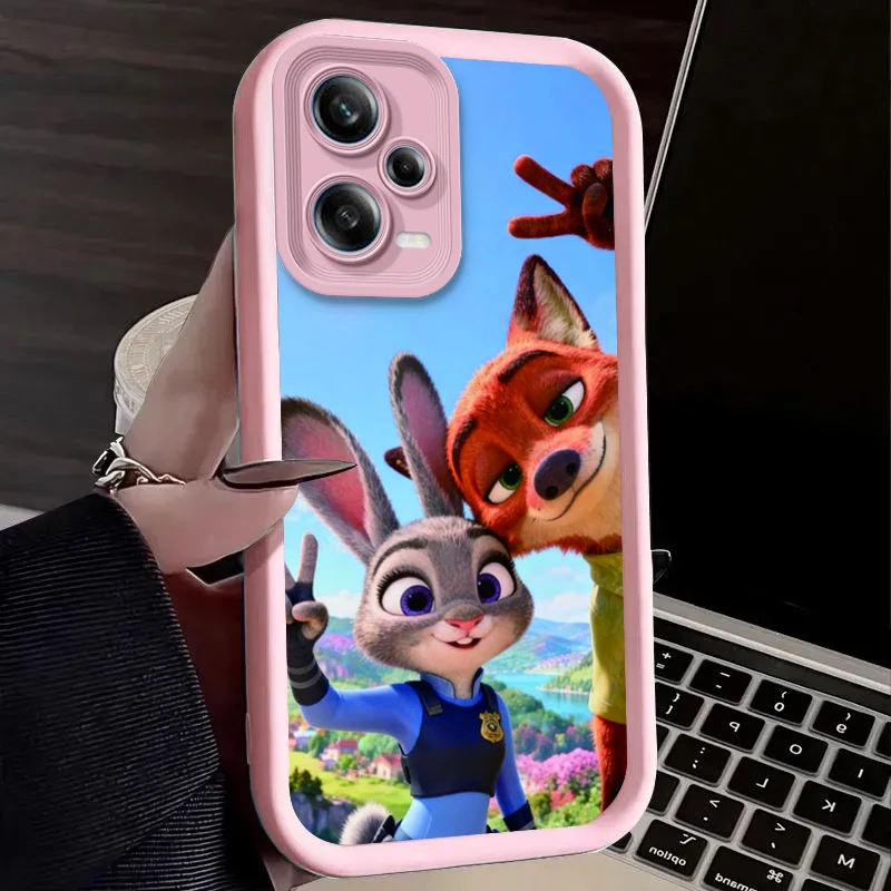Zootopia Judy Hopps Nick حافظة لهاتف Xiaomi Redmi A5 A4 A3 A3X A2 A1 Plus 13X Redmi K80 Ultra K70 K70E K60 K60E K50 K40 K40S K30
