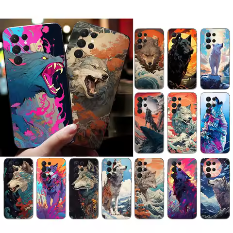 Wolf Art Phone Case For Samsung A35 A55 A54 A15 A25 A05s A05 A22 A24 A52 A33 A34 M34 M14 M54 M23