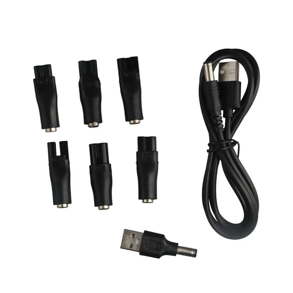 

USB Charging Cable Replacement Electric Shaver USB Adapter USB Charging Plug Cable Electric Hair Clippers Charger Power Cord