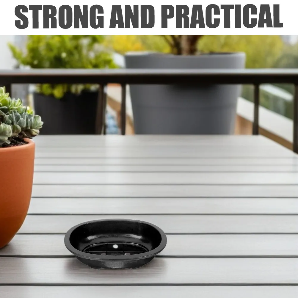 2Pcs Oval Bonsai Pot Plastic Flower Pot for Indoor Outdoor Use Space Saving Minimalist Design Home Office Balcony Gardening