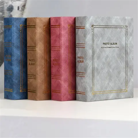 New 6-inch Photo Album 200 Sheets Interstitial 8-inch 100 Sheets Home Collection Commemorative Loose-leaf Interleaf Photo Album