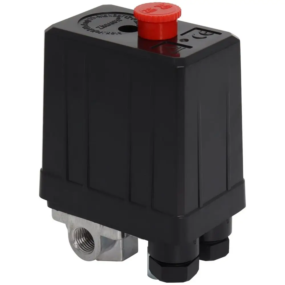 Powerful Adjustable Pressure Air Compressor 220V 90-120PSI Control Valve 4 Ports Pressure Switch Air Compressor Parts