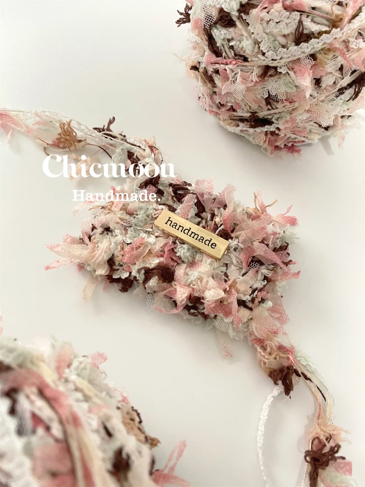 

[Chicmoon] Banxia Cherry | DIY Features Hand-mixed Wool Ball, Crochet Woven Bag Card Cover