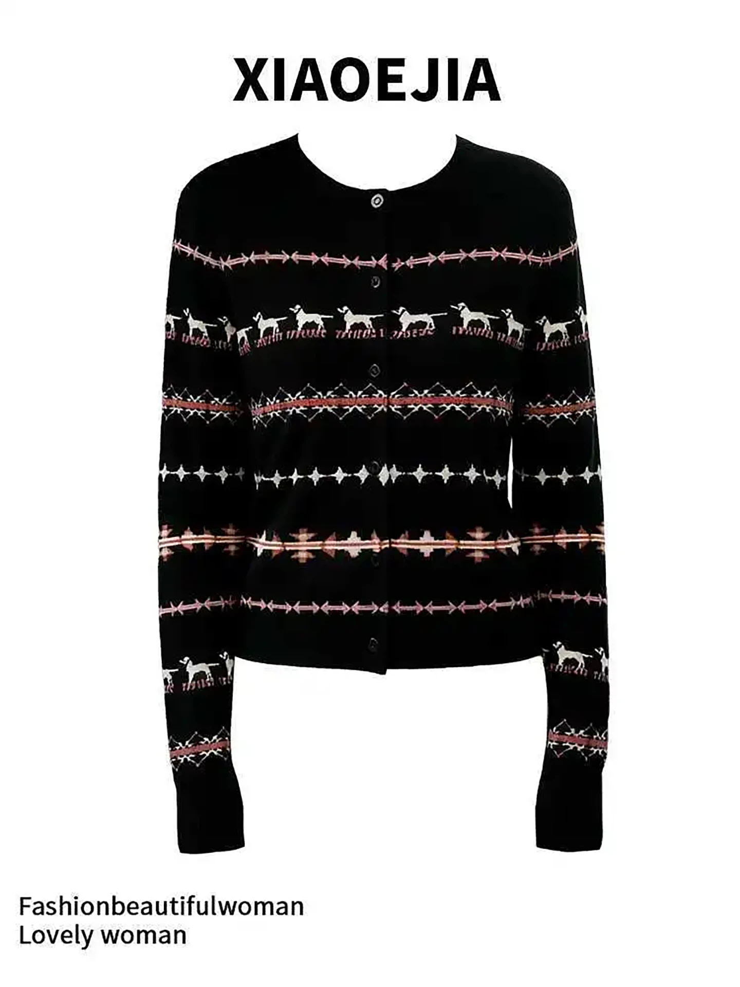 

Korean Sle Women's Knitted Sweater Soft Chunky Color Blo Commute Spring New Arrival Felted Knitwear round Ne Long Sve