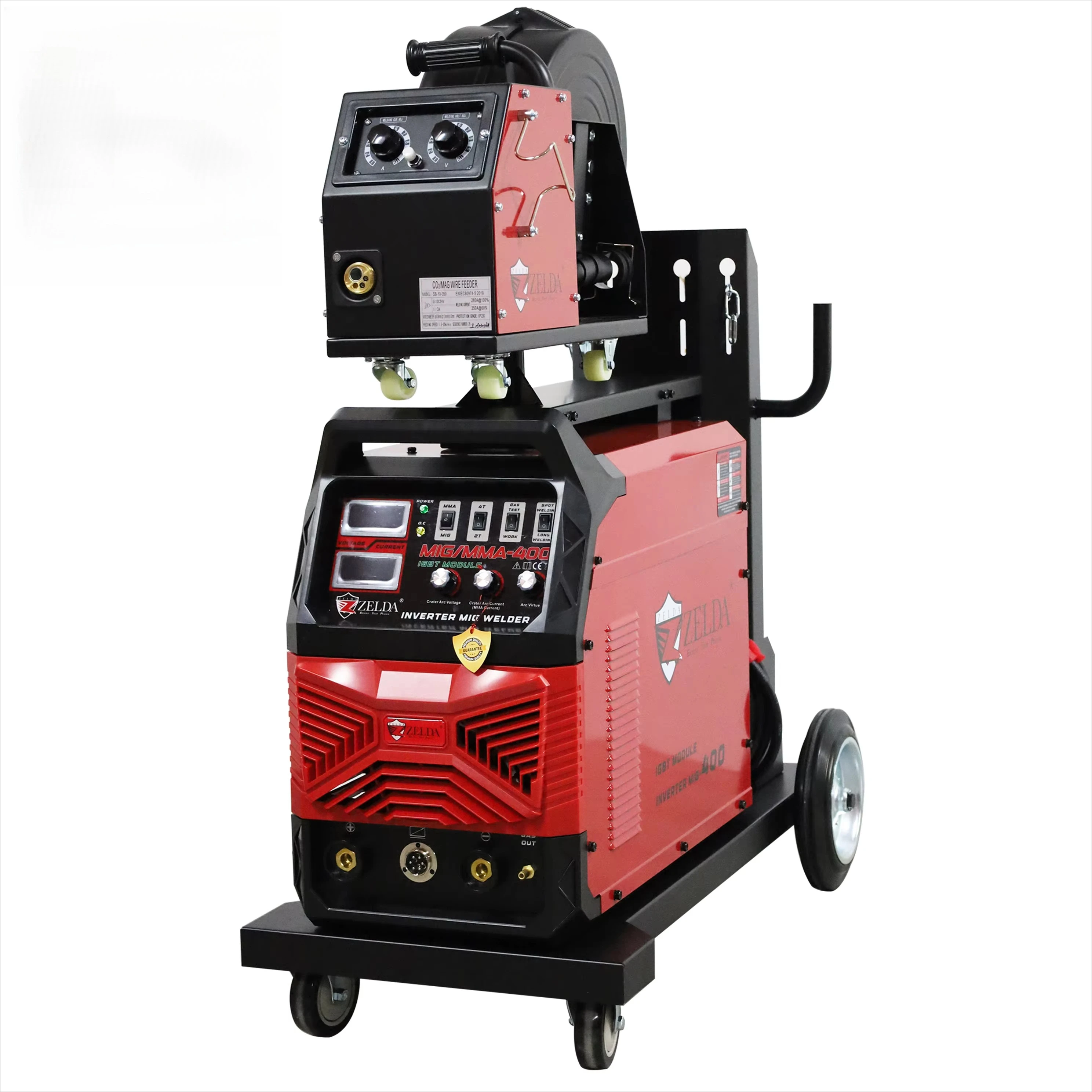 

Heavy Duty Dual Igbt Module Mig Welding Machine 400 Amp 3 Phase Mig Welder With Manual Metal Arc Welding For Welding Metal