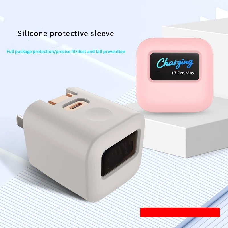 

Charger Dust Protection Case for Anker Nano 45W Max Anti-Scratch Protective Cover Pink Blue Gray Black