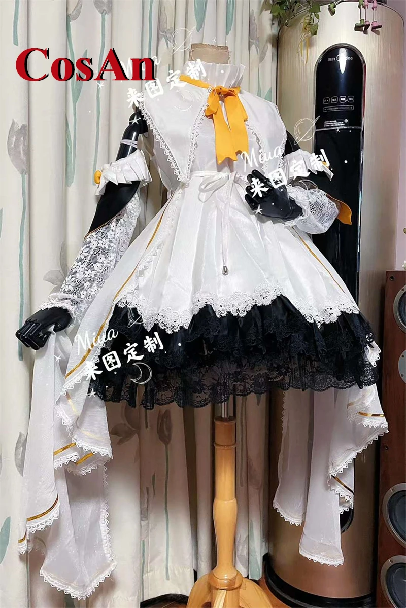 CosAn Anime VTuber Petra Gurin Cosplay Costume Gorgeous Sweet Anniversary Wedding Dress Activity Party Role Play Clothing