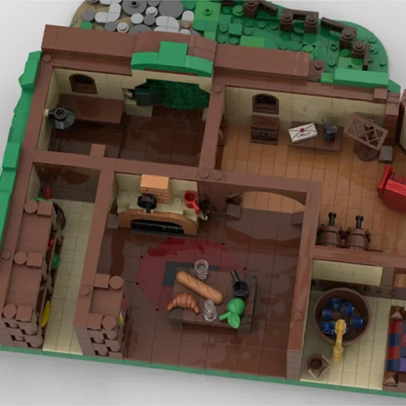 

Medieval Bag End Moc Building Bricks Technology Popular Rings Movies Model Modular Blocks Gifts Christmas Toys DIY Sets Assembly