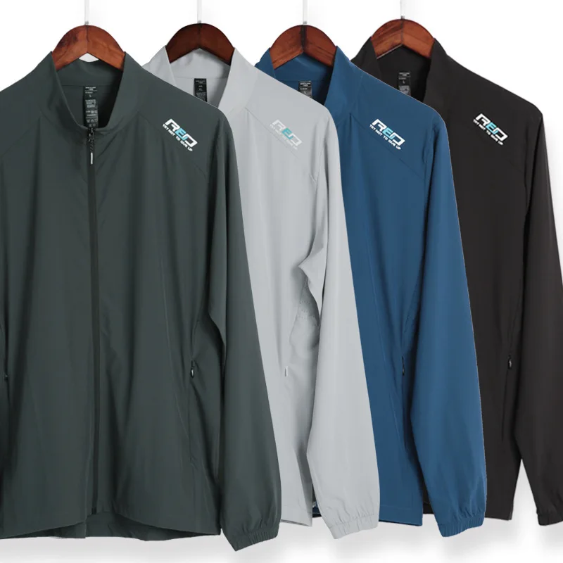 Chaquetas finas impermeables para hombre y mujer, abrigos deportivos de secado rápido para senderismo, baloncesto, correr, fitness, gimnasio, exteriores, rompevientos de piel, Verano