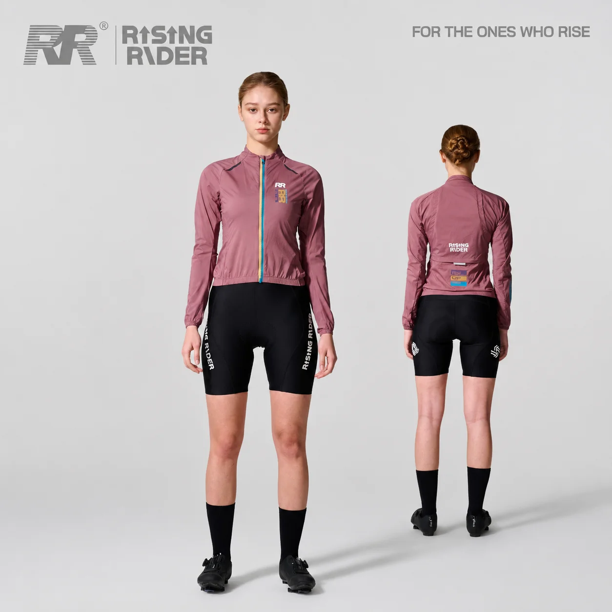 

RR Women Cycling Windbreaker Spring Summer Lightweight Long Sleeve Windproof Waterproof UV Road Bike Jacket