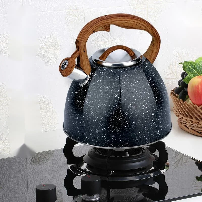 

American Rural Stainless Steel Whistle Kettle Large Capacity Health-Friendly Kitchen Hot Water Kettle