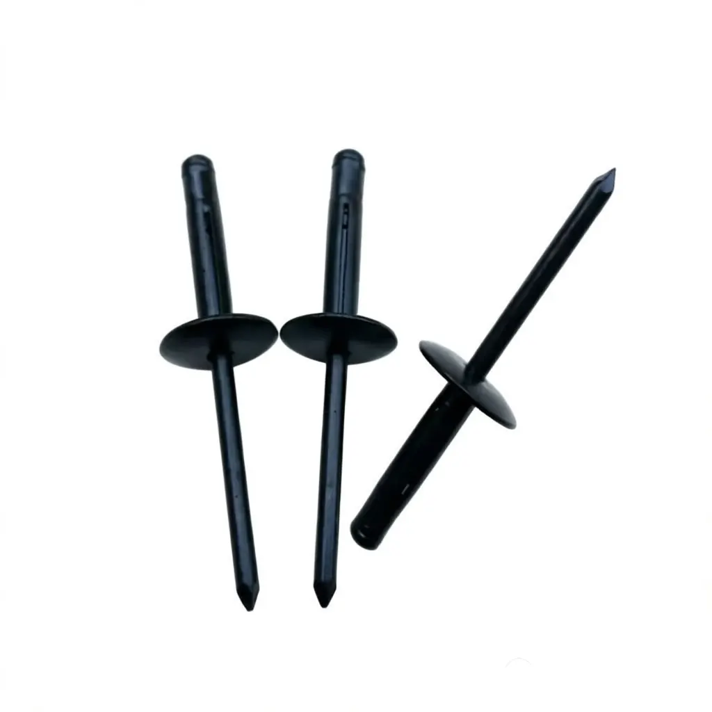 Black Painted Aluminum Tri-Fold Exploding Pop Rivets Large Flange Blub Blind Rivet Car Interior Air Conditioner