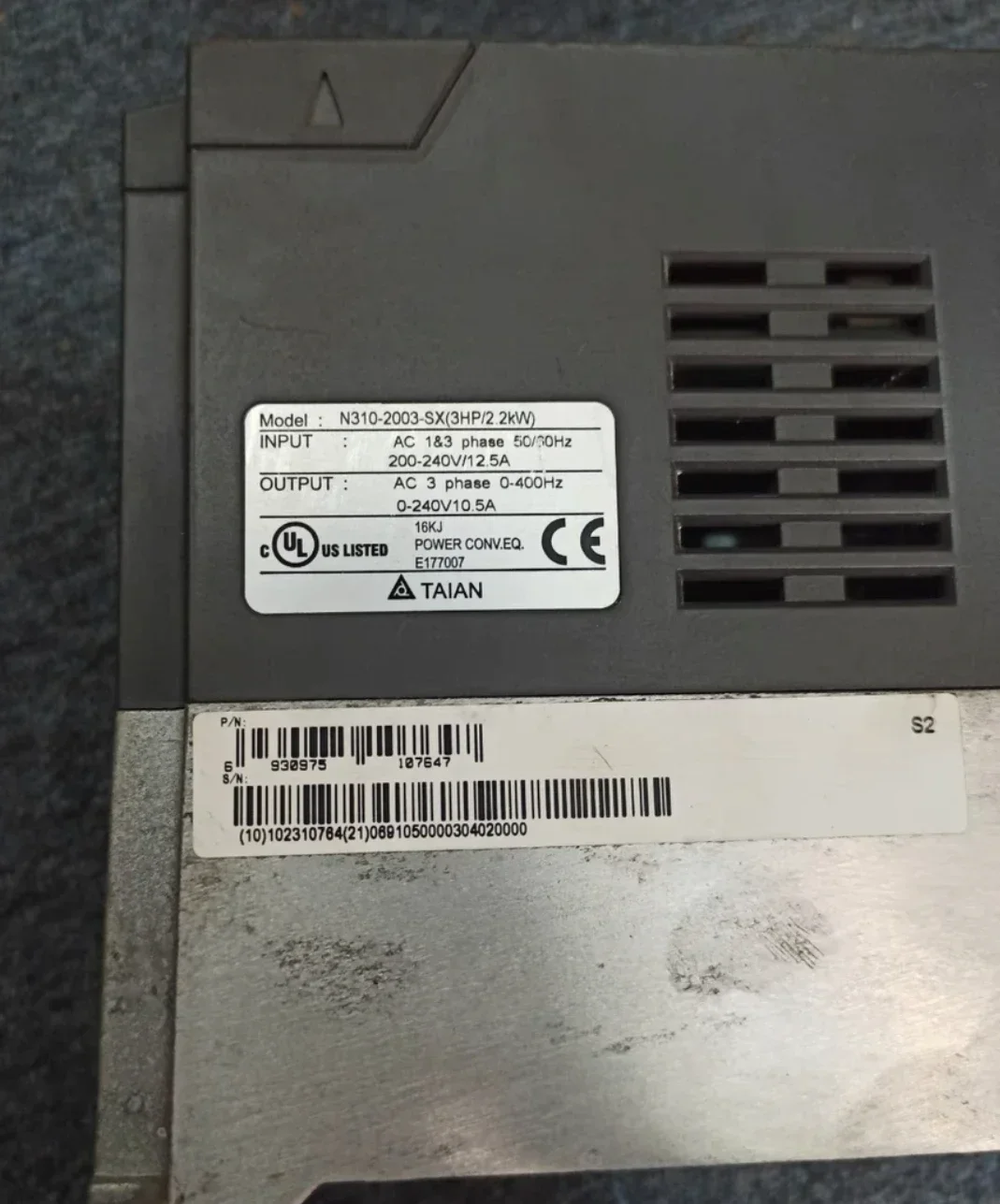 Used N310 series inverter 2.2 kw 220V N310-2003-SX, function package
