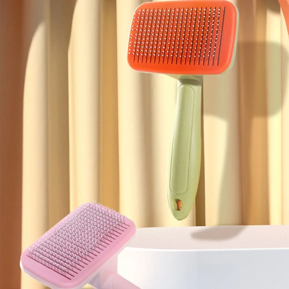 Durable Pet Cleaning Brush Fast Multi-purpose Pet Massage Supplies Removal Floating Hair Tool Resin Head