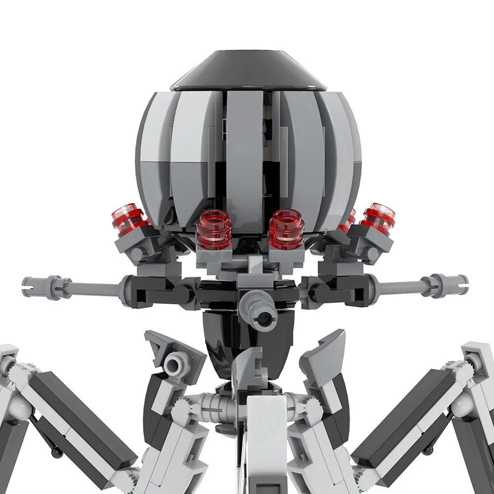

235pcs Creative Space Robot Model Building Blocks 8 Eyes 3 Legs Monster Small Particle Assembly MOC Bricks Boy DIY Toys Gifts
