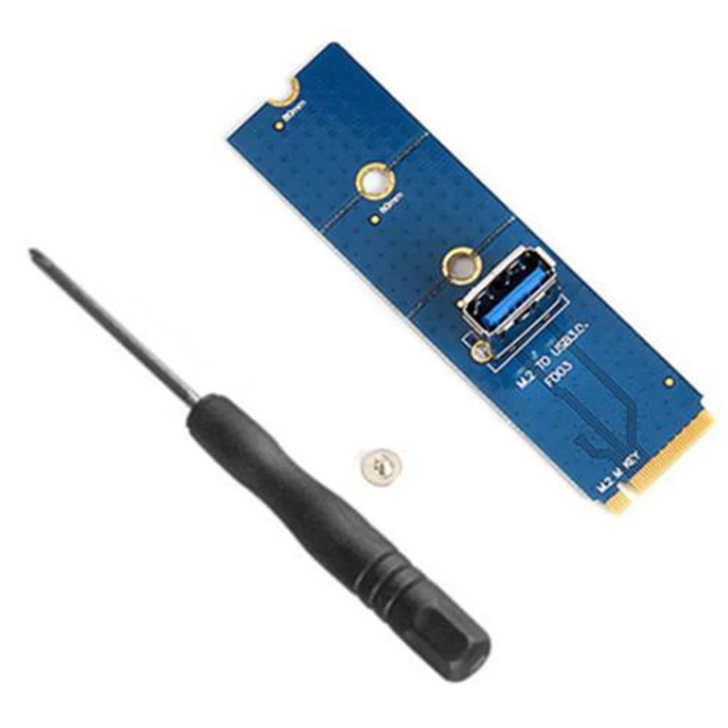 NEW-10Pcs M.2 NGFF에서 PCI-E X4 슬롯 어댑터 카드, USB3.0 어댑터 카드, 그래픽 카드, 비트코인 채굴 변환 카드