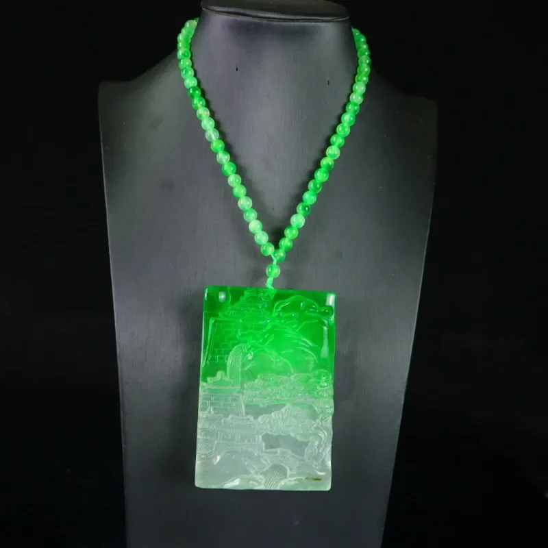 

Natural Landscape Brand, Quartzite Jade Pendant, Classic Pendant.