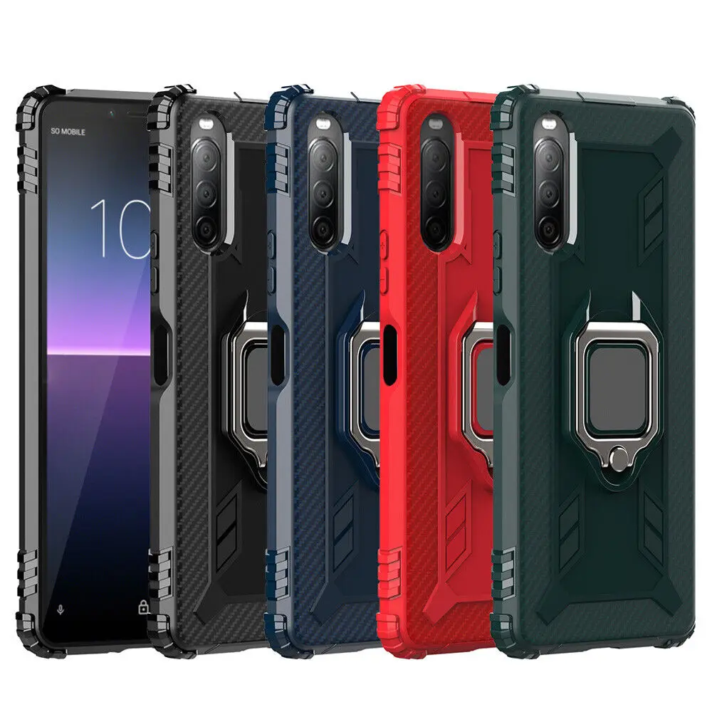 

Shockproof Ring Shockproof Ring Case Protective TPU Stand Cover For Sony Xperia 1 10 II