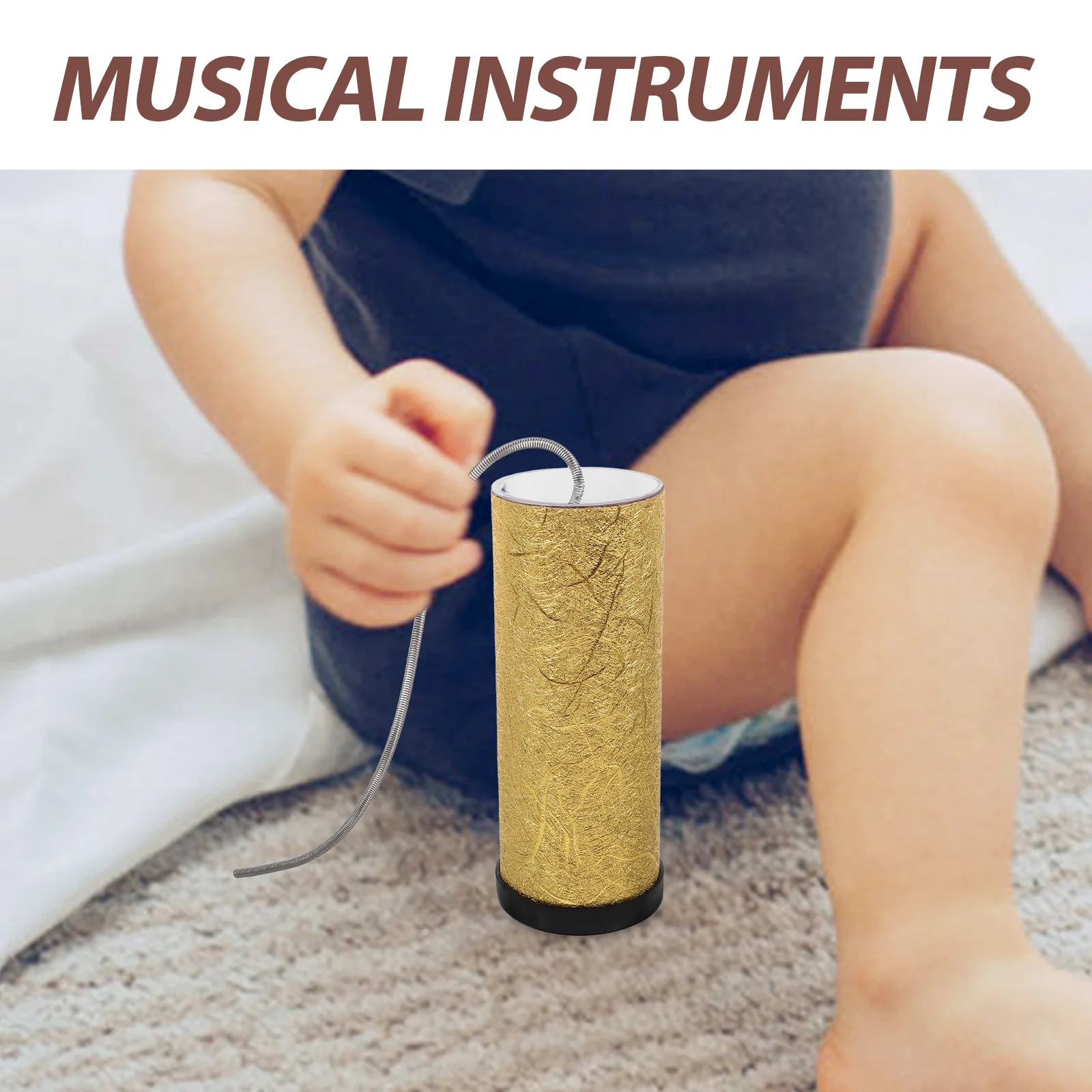 

Thunder Drum Kids Percussion Instrument Sound Effects Sensory Play Early Musical Education Stormy Tube Spring Drum Noise Maker