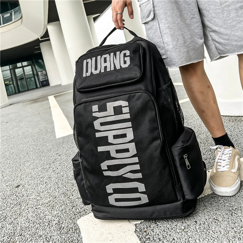 

Large capacity Travel Bag trend Hunky boy bag fashion camping backpack for men Combat sports backpack women Gym bag shoe pocket