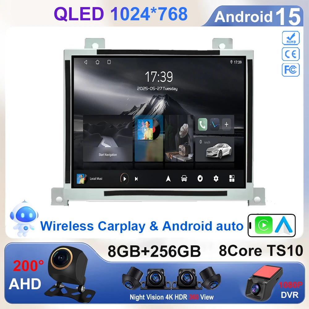 8.4 inch Android15 Car Stereo Radio For Dodge Charger Challenger 2015-2019 Replacement Android Auto Headunit Wireless Carplay