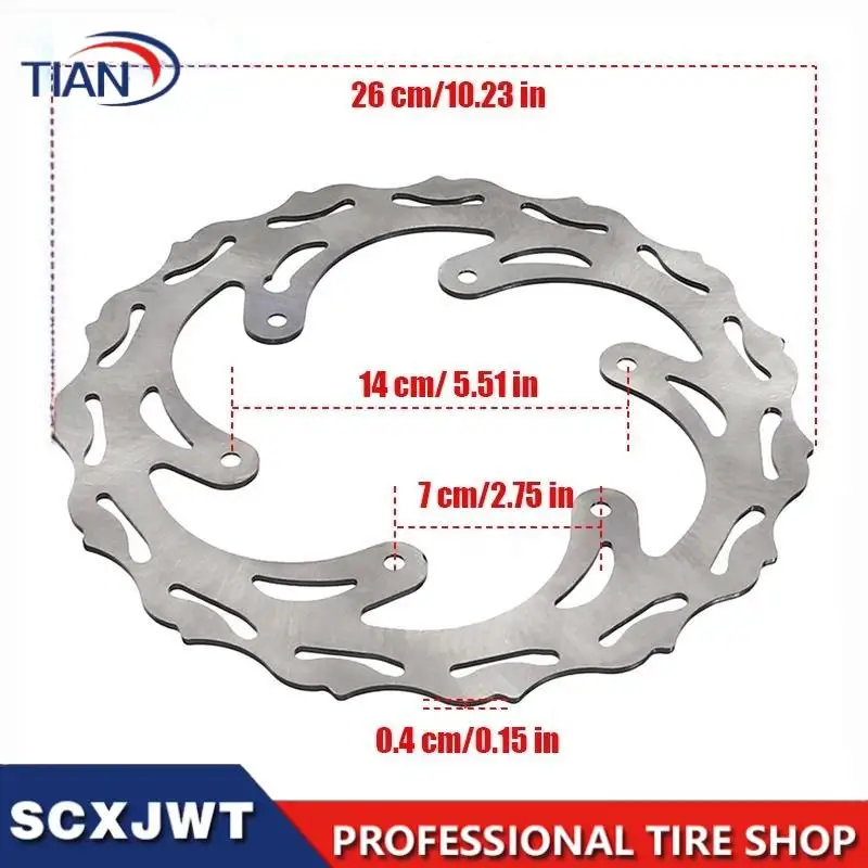NEW CNC 270/220/240mm Front Rear Brake Disc Rotor Disk Motorcycle For YZ WR 125 250 250F 400F 426F 450F 250FX 125X 250X 450FX